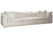 Cloud Cream Fabric 3 Seater Sofa-Outlet-New Ross image