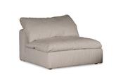 Cloud Cream Fabric Individual Armless Piece