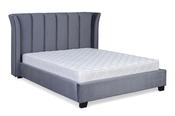 Cloudy Grey Velvet Super King 6' Bed Frame image