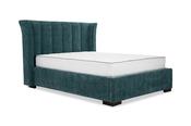 Cloudy Teal Fabric King 5' Storage Bed image
