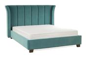 Cloudy Teal Velvet Double 4'6 Bed Frame