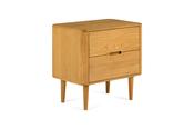 Copenhagen Oak 2 Drawers Bedside Table image