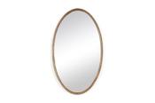 Oval Brass Mirror 59x100cm image