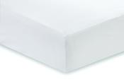 Double Fitted Sheet White 400TC Cotton Sateen