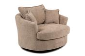 Dove Cream Swivel Armchair image