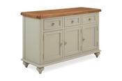 Discovery Sage Grey Oak 3 Drawers 3 Doors Sideboard image