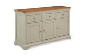 Brighton Sage Grey Oak 3 Drawers 3 Doors Sideboard image