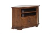 Egyptian Brown 2 Door Corner TV Stand