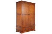 Egyptian Brown 2 Drawer 2 Door Wardrobe image
