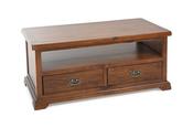 Egyptian Brown 2 Drawer Coffee Table
