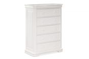 Farah White 5 Drawers Chest