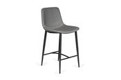 Gala Grey Leather Bar Stool