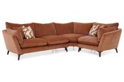 Grace Dusk Apricot Fabric Corner Sofa - Right Hand Facing image