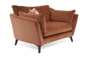 Grace Dusk Marmalade Fabric Cuddler Armchair-Outlet-New Ross