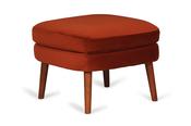 Greta Burnt Orange Velvet Footstool image
