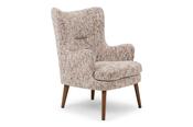Greta Light Grey Speckled Fabric Armchair image