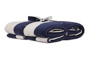 Hallie Velvet Stripe Navy Bedspread 220x260cm