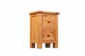 Hereford Pine 2 Drawers Bedside Table image