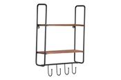Hook Wooden Wall Shelf image