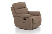Hugo Taupe Leather Electric Recliner Armchair image