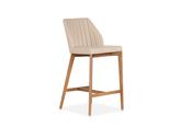Huller Cappuccino Faux Leather Bar Stool