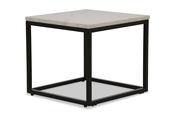 Industrial Side Table White Marble image