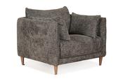 Isabella Charcoal Fabric Armchair image