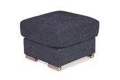 Jackson Navy Fabric Footstool