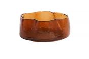 Jagged Glass Bowl Brown image