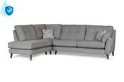 Kenmare Grey Fabric LHF Corner Sofa image