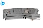 Kenmare Grey Fabric RHF Corner Sofa image