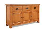 Kingston Oak 3 Drawer 3 Door Sideboard image