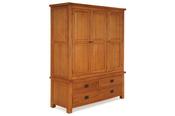 Kingston Oak 4 Drawers 3 Doors Wardrobe image