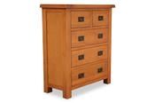 Kingston Oak 5 Drawers Chest