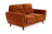 Lacey Rust Fabric Sofa - 2 Seater image