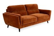 Lacey Rust Fabric Sofa - 3 Seater image