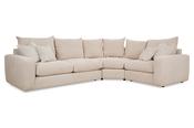 Layla Grey Fabric Corner Sofa - Right Hand Facing image