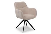 Lee Cream Fabric Swivel Chair
