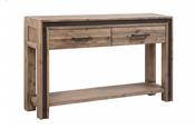 Lex Brown 2 Drawer Console Table