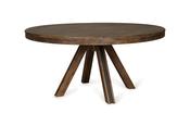Lex Brown Round Dining Table