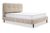 Lilly Taupe Fabric Double 4'6' Bed Frame image