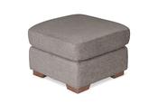Lorenza Grey Fabric Footstool image