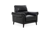 Ludlow Black Leather Armchair-Outlet New Ross  image