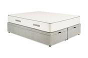 Lux Grey Fabric Double 4'6 Ottoman - Full Opening image