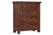 Luxor Walnut 5 Drawers Chest