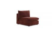 Manhattan Rust Fabric Armless Unit image