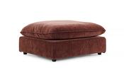 Manhattan Rust Fabric Footstool-Outlet-New Ross image