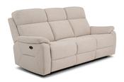 Marlow Cream Electric 3 Seater Recliner Sofa image