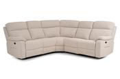 Marlow Cream Fabric Electric Recliner Corner Sofa