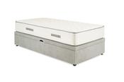 Lux Grey Fabric Single 3' Ottoman - Full Opening image